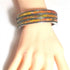 Three Row Leather Bange Bracelet - VP's Jewelry