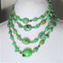 Multi-strand Apple Green Turquoise Handmade Necklace - VP's Jewelry