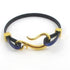 Narrow Leather Bracelet with Fish Hook Clas - VP's Jewelry