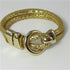 Sparkly Metallic Gold Leather Cord Bracelet - VP's Jewelry
