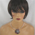 Handmade Multi Colored Raku Artisan Pendant on Silver Choker - VP's Jewelry