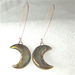 Multi-luster Metallic Raku Artisan Handmade Earrings - VP's Jewelry  