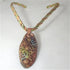 Tri-color Raku Choker Pendant Necklace - VP's Jewelry