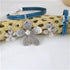 Designer Jewelry Set Turquoise Leather Choker Daisy Accents