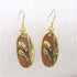 Antique Gold Oval Earrings Classic Earrings - VP's Jewelry