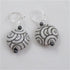 Handmade Charcoal & White Ceramic Earrings Golem - VP's Jewelry  