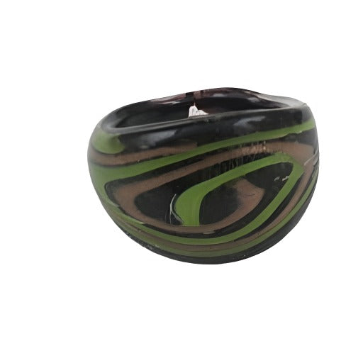 Buy fun fashion black, gold & green right hand ring