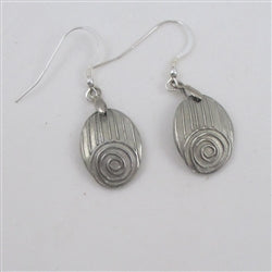 Pewter Coin Drop Earrings - VP's Jewelry