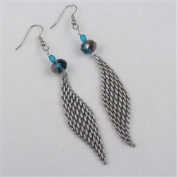 Silver Mesh Drop Earrings - VP's Jewelry