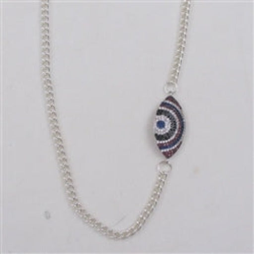 Multi-stone Evil Eye Neklace - VP's Jewelry