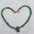 Southwestern Turquoise Bead Pendant Necklace - VP's Jewelry