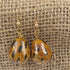 Kazuri Earring in Honey and Gold Teardrop - VP's Jewelry