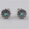 Aqua Rhinestone Unisex Cuff Links - VP's Jewelry