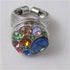 Delightful  multi-colored  multi-stone crystal fashion ring