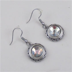 A/B Crystal & Silver Earrings - VP's Jewelry