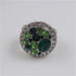 Delightful crystal &  rhinestone silver fashion ring