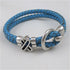 Light Blue Awareness Leather Braided Bracelet - VP's Jewelry