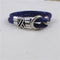 Domestic Violence Awareness Vegan Leather Bracelet Purple  - VP's Jewelry