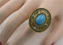 Turquoise Stone Adjustable Fashion Gold Ring - VP's Jewelry  