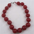 Cherry Red Big African Trade Bead Statement Necklace - VP's Jewelry  