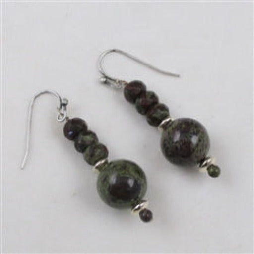 Dragons Blood Jasper Earrings