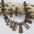 Designer Tiger Eye Gemstone Rich Brown Bib Necklace & Earrings - VP's Jewelry