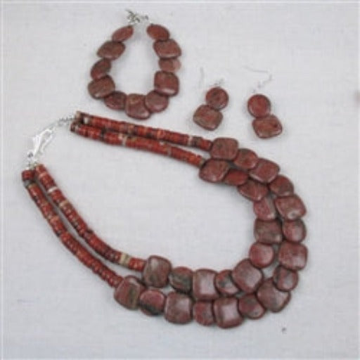 Majestic Stone Designer Set in Red Jasper - VP's Jewelry