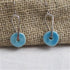 Aqua Raku Glazed Handmade Earrings - VP's Jewelry