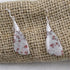 Designer Cream & Brown Jasper Earrings - VP's Jewelry