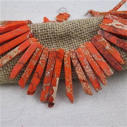 Orange Terra Jasper Collar Necklace - VP's Jewelry