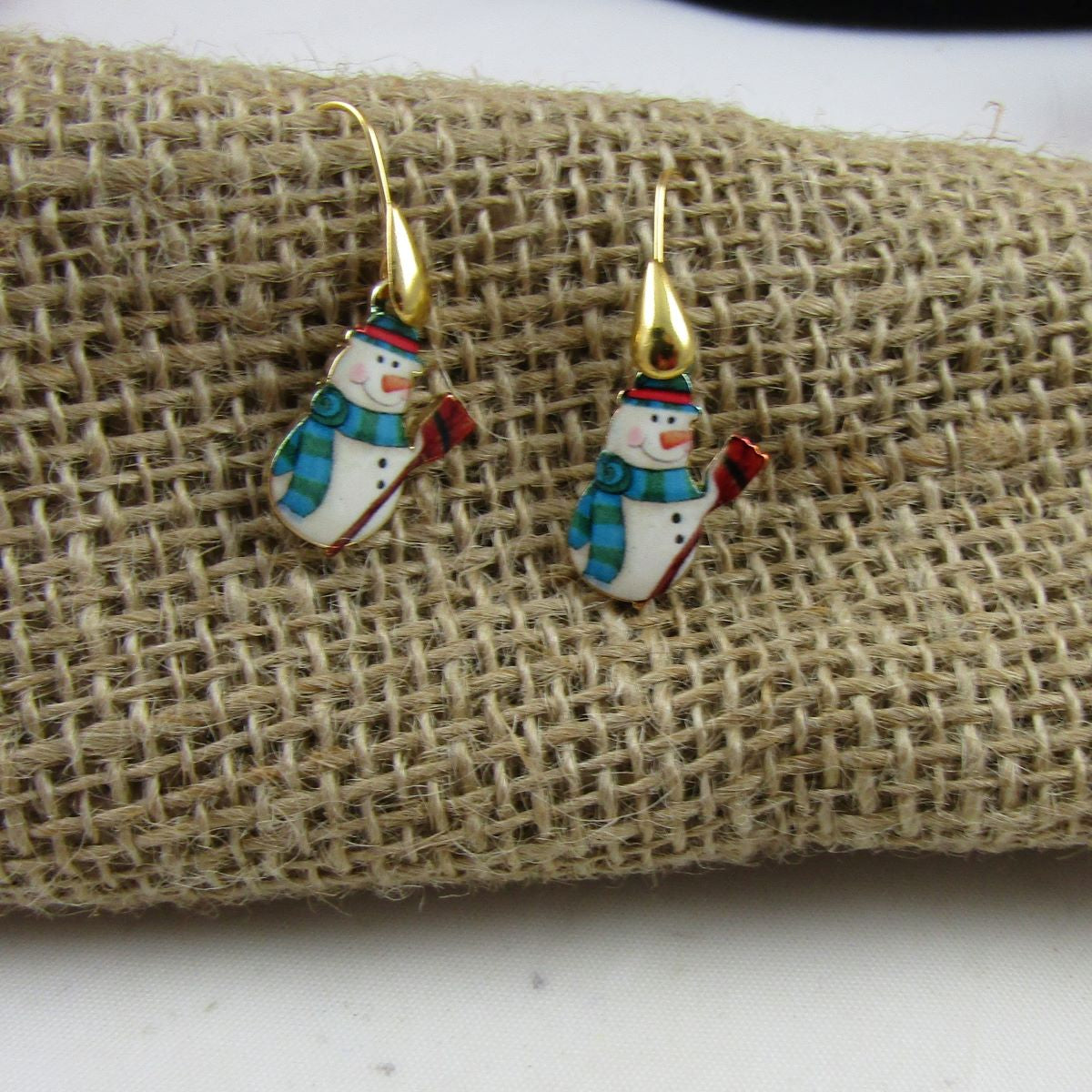 Snowmen Gold Earrings - VP's Jewelry
