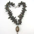 Black Stick Bead Pendant Necklace - VP's Jewelry
