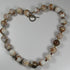 Classic Brown & Cream Beaded Necklace  - VP's Jewelry