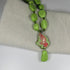 Lime Green Gemstone Nugget Necklace with Pendant - VP's Jewelry