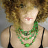 Multi-strand Apple Green Turquoise Handmade Necklace - VP's Jewelry