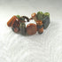 Earth-tone Handmade Kazuri Bead Cuff Bangle Bracelet - VP's Jewelry