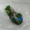 Handmade Kazuri Cuff Bangle Bracelet in Green & Blue African Beads - VP's Jewelry