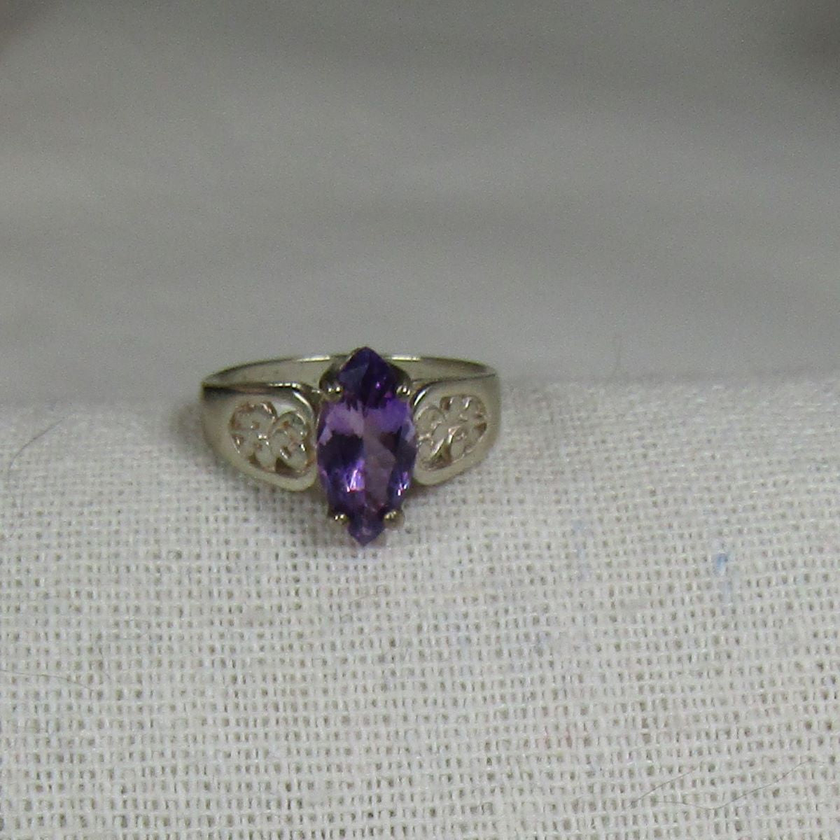 Marquise Cut Amethyst Ring Size 7