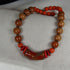 Handmade Beaded Necklace Orange Kazuri Beads - VP's Jewelry