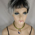 Green Necklace with a Multi-colored Handmade Pendant - VP's Jewelry