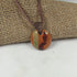 Kazuri Pendant Necklace Tan African Inspired Jewelry - VP's Jewelry