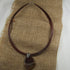 Agate Pendant Necklace with Multi-strand Brown Twisted Neck Wire - VP's Jewelry