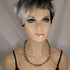 Green Jade, Amethyst and Handmade Lampwork Bead Necklace - VP's Jewelry  