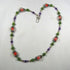 Green Jade, Amethyst and Handmade Lampwork Bead Necklace - VP's Jewelry  