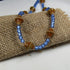 Retro Mood Mirage & Blue Glass Bead Necklace - VP's Jewelry
