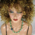 Chunky Chrysoprase Nugget and Blue and Green Beaded Bead Necklace - VP's Jewelry