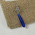Long Teardrop Sea Glass & Charm Earrings
