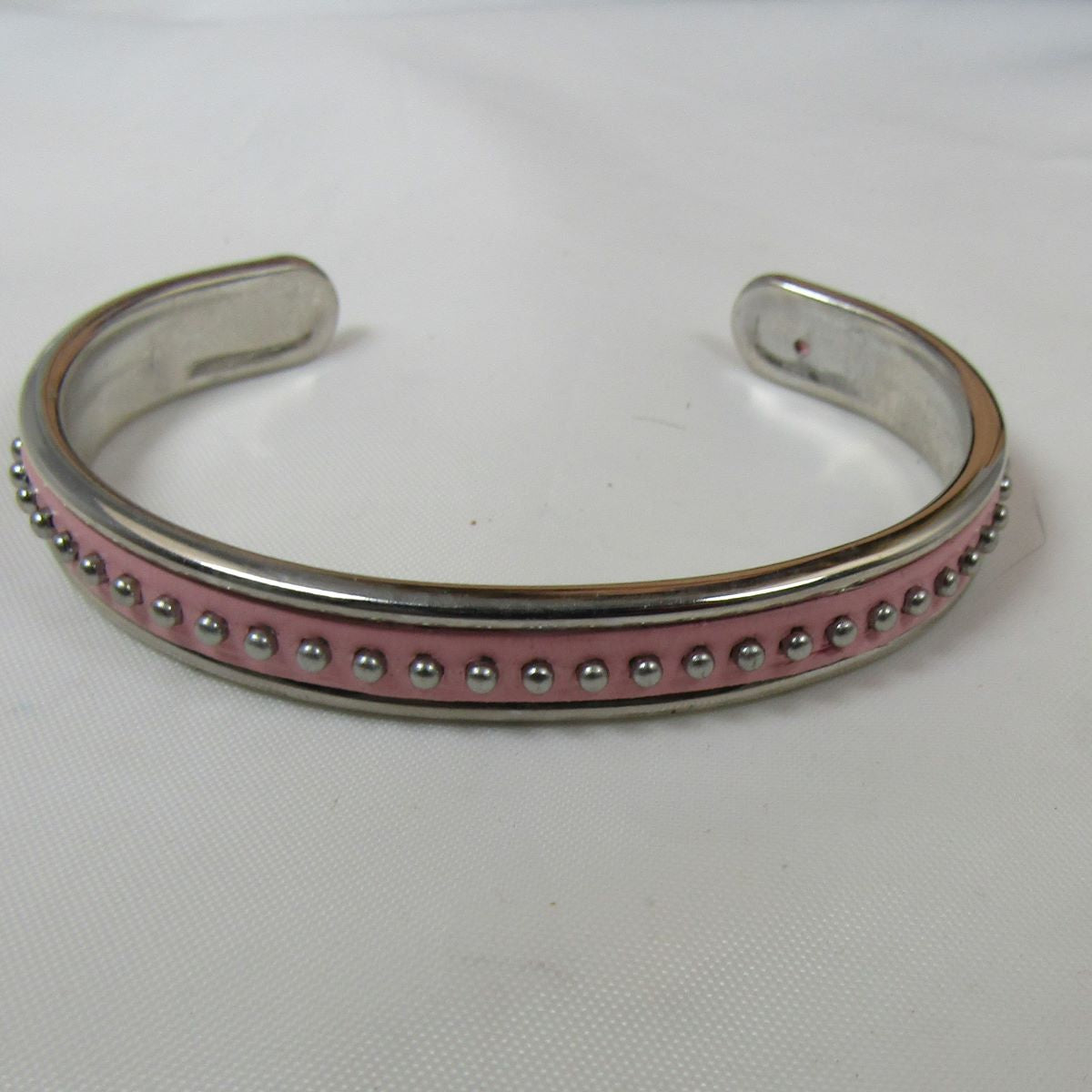 Leather & Silver Bangle Bracelet Narrow - VP's Jewelry