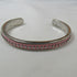 Leather & Silver Bangle Bracelet Narrow - VP's Jewelry