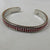 Leather & Silver Bangle Bracelet Narrow - VP's Jewelry
